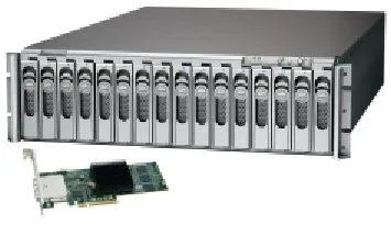 NAB 2009 - Sonnet zeigt RAID-Gehäuse mit 16 Festplatten für die HD-Produktion Bild: NAB 2009 - Sonnet zeigt RAID-Gehäuse mit 16 Festplatten für die HD-Produktion