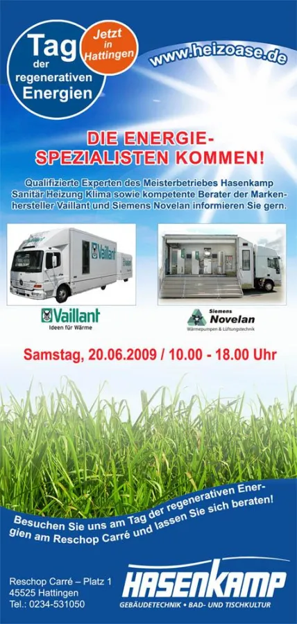 Tag der regenerativen Energien mit Hasenkamp