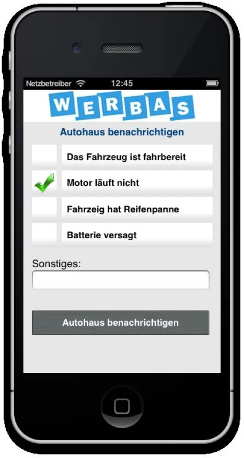 WERBAS Autohaus App