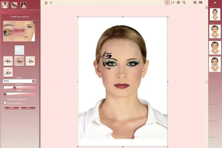 Bild: Make-Up Styler 4 von soft Xpansion - der persönliche Make-Up Artist am PC