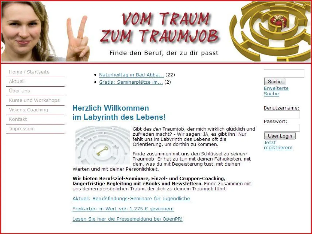 Vom Traum zum Traumjob