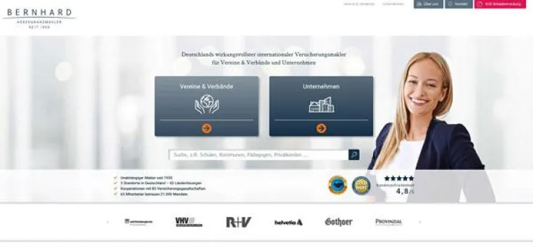 Bild: bernhard-assekuranz.com | Relaunch 11/2018