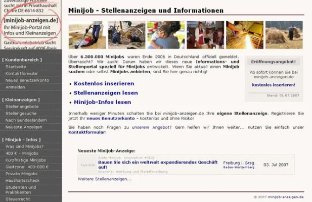Bild: Kostenloser Minijob-Service für Unternehmen und Privatpersonen