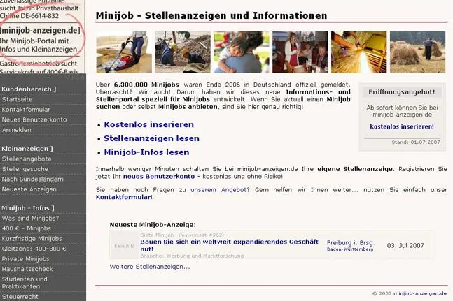 Bild: Kostenloser Minijob-Service für Unternehmen und Privatpersonen