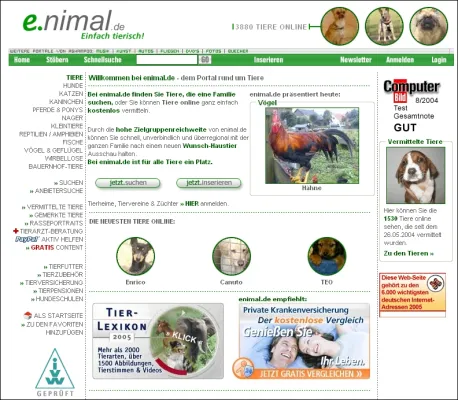 Bild: enimal.de: Größte deutsche IVW*-geprüfte Website aus dem Tierbereich