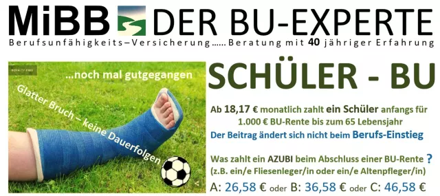 Bild: MiBB Versicherungsmakler: Bericht über Berufsunfähigkeitsversicherung völlig unzureichend