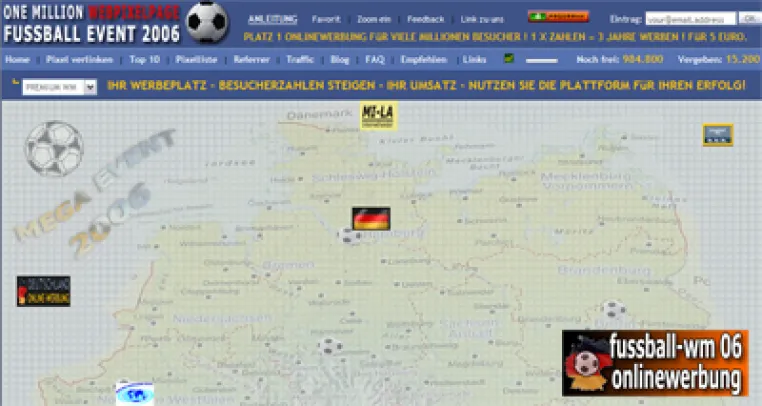 Bild: Pixelmania zur Fußball-WM 2006 in Deutschland
