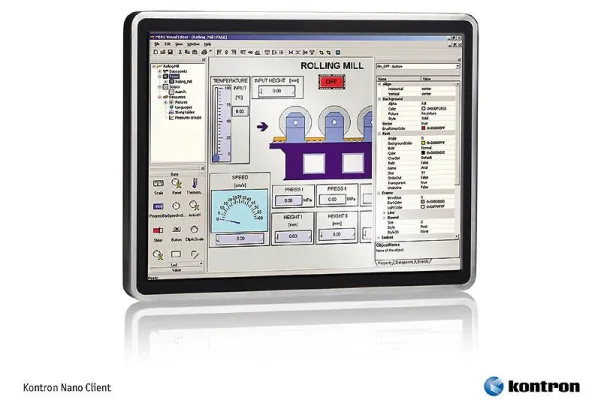 Bild: Kontron Nano Client - Intel Atom Prozessor basierter stand-alone Touch Panel PC mit rundum IP66 Schutz