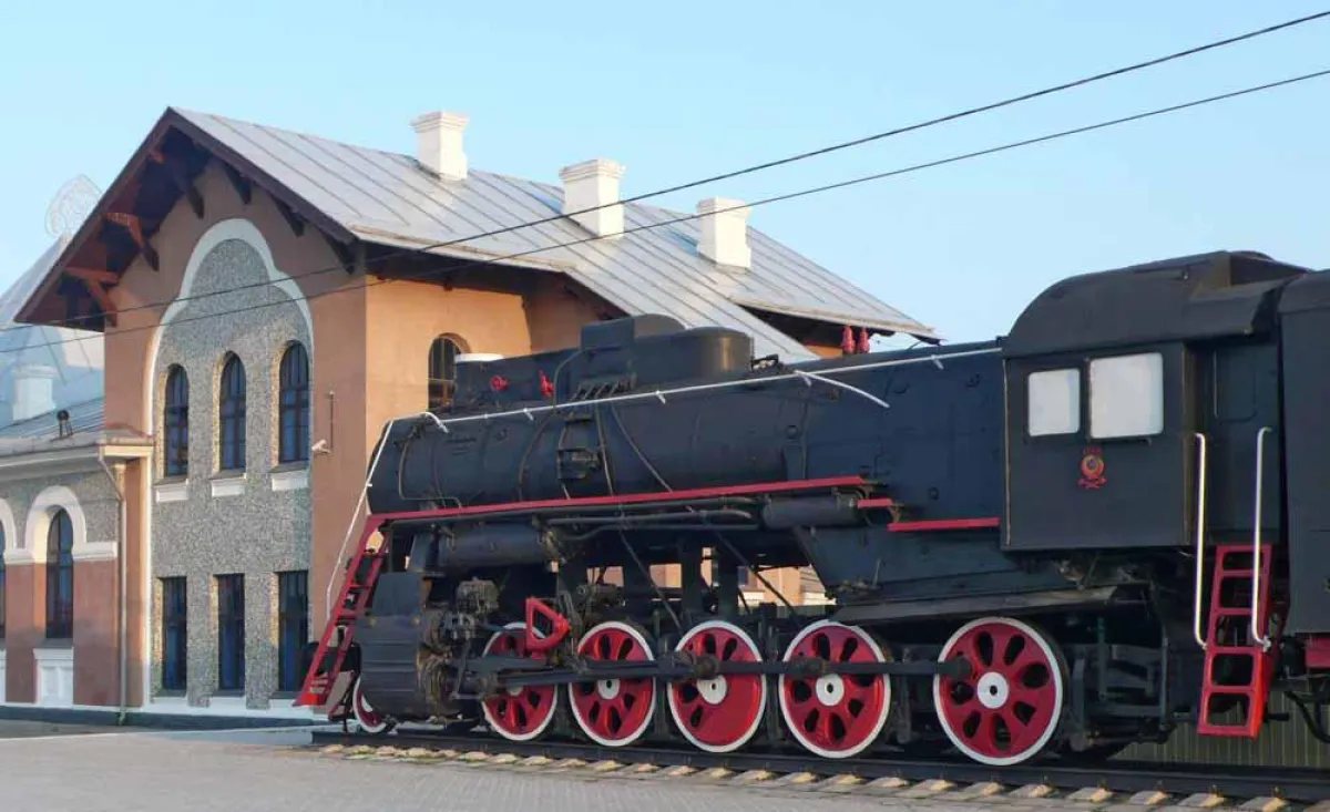 Transsib-Dampflok im Bahnhof von Blagoweschtschensk am Amur. Foto: Joachim Barmwoldt