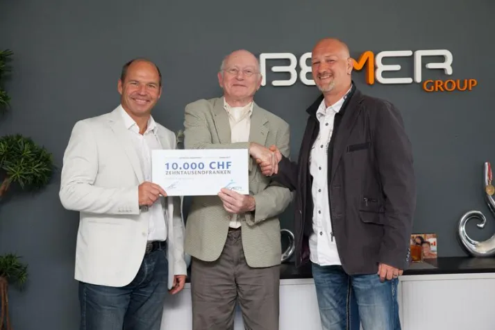 BEMER Hilft Stiftung übergibt 10.000,- CHF an Kinderhospiz Schweiz Bild: BEMER Hilft Stiftung übergibt 10.000,- CHF an Kinderhospiz Schweiz