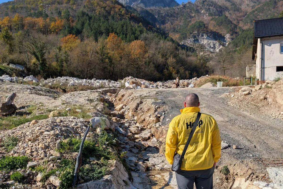 Flutzerstörungen in Jablanica, Bosnien und Herzegowina. (© Help – Hilfe zur Selbsthilfe)