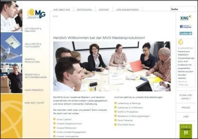 Bild: MVG-Online-Auftritt in neuer Gestaltung