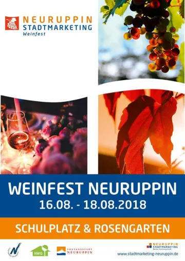 Weinfest vom 16.08-18.08.2018 in Neuruppin Bild: Weinfest vom 16.08-18.08.2018 in Neuruppin