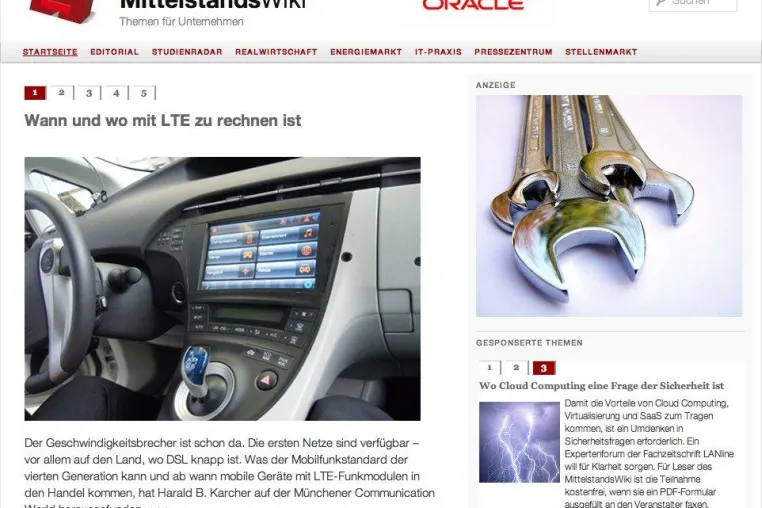 MittelstandsWiki setzt auf HTML5 Bild: MittelstandsWiki setzt auf HTML5