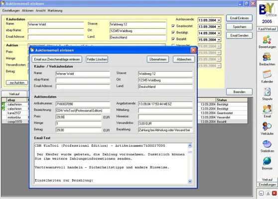 CDN Bay Office 2005 1.3: Das Office-Paket für alle eBay-Süchtigen Bild: CDN Bay Office 2005 1.3: Das Office-Paket für alle eBay-Süchtigen
