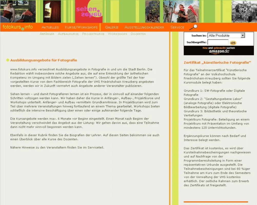 Auf www.fotokurs.info finden Sie nicht nur Bildungsurlaub, sondern auch Abendkurse...
