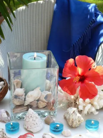 Bild: Urlaubserinnerungen im nostalgischen Schein der Kerzen