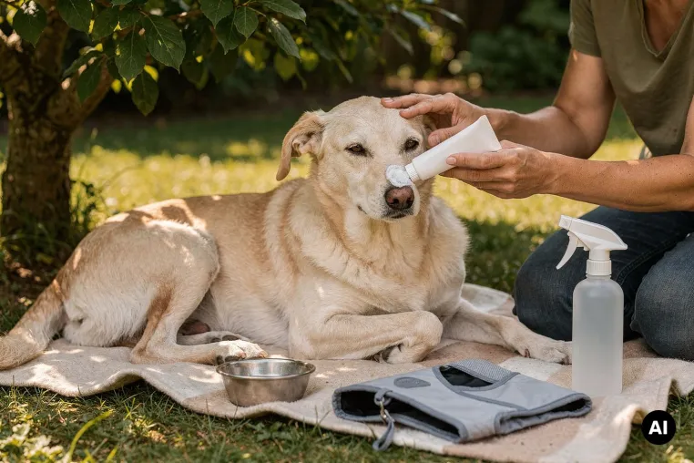 Bild: Sonnenbrand beim Hund vermeiden und behandeln
