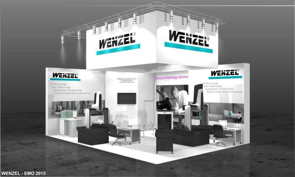 WENZEL Messestand auf der EMO 2015 in Mailand.