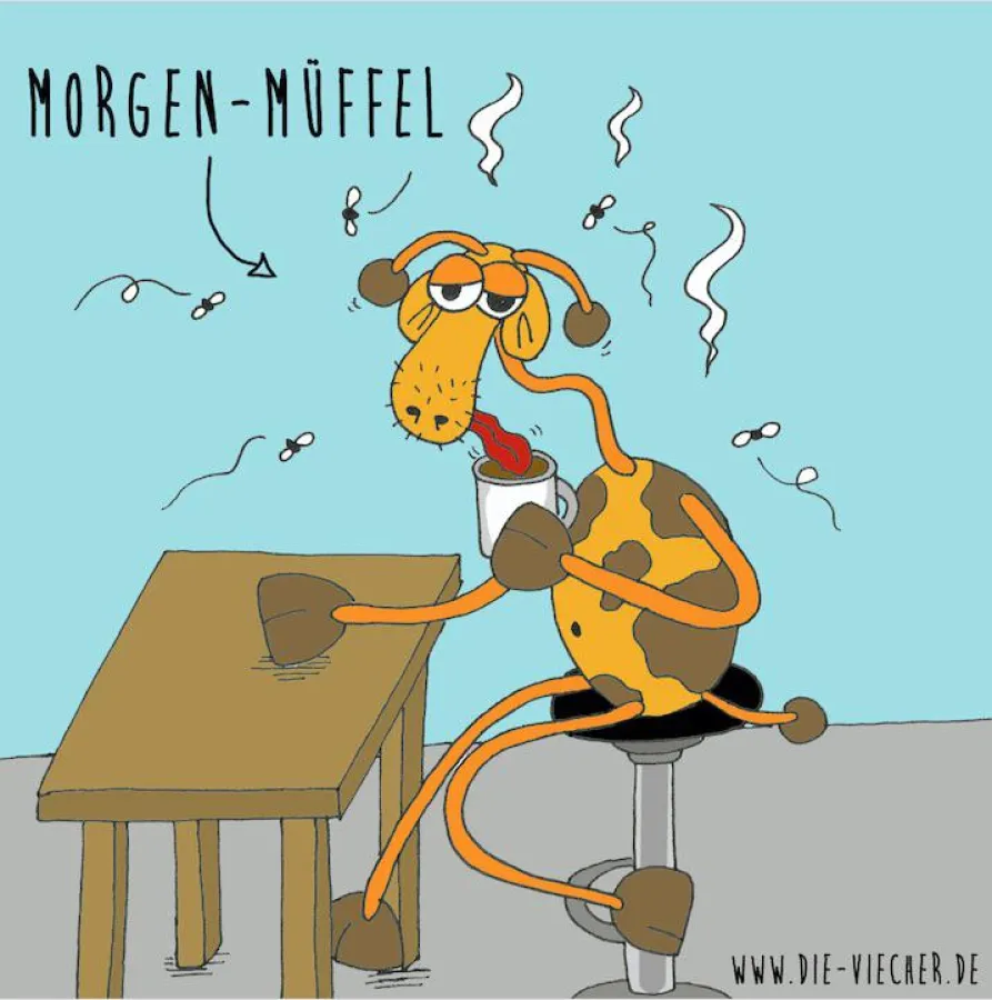 (c) Die Viecher ® - Cartoon von Eva Böhm / Morgenmüffel