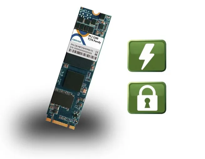 Industrielle M.2 SSD Serie mit Power Loss Protection Bild: Industrielle M.2 SSD Serie mit Power Loss Protection