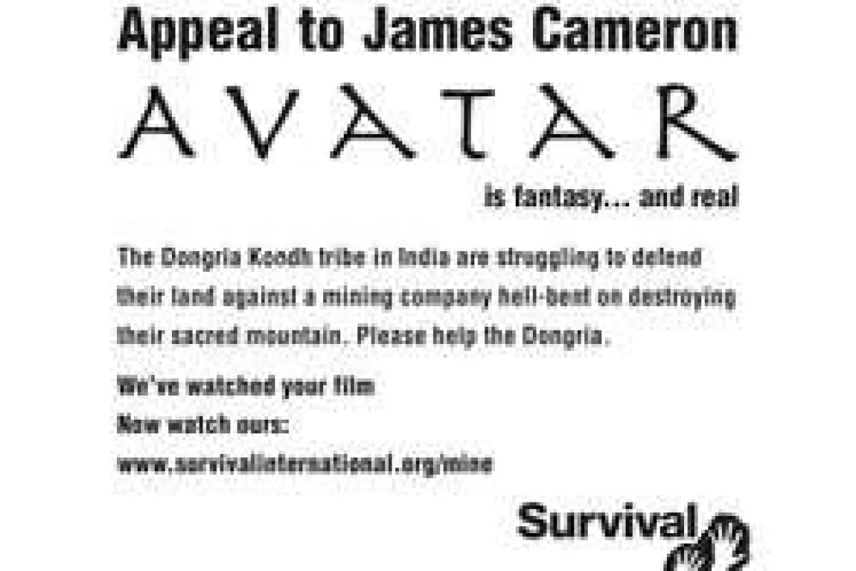 Survivals Appell an James Cameron erscheint in der Montags Ausgabe von ?Variety?. © Survival