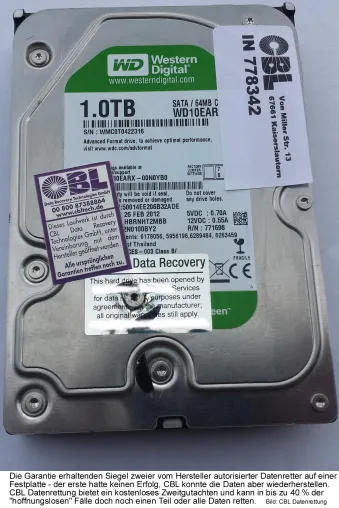 CBL Datenrettung fordert Verhaltenskodex für die Branche Bild: CBL Datenrettung fordert Verhaltenskodex für die Branche