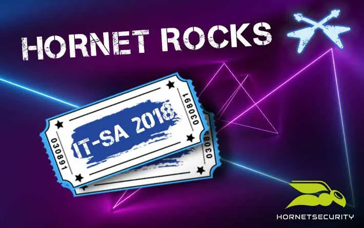 Hornetsecurity rockt die it-sa 2018 Bild: Hornetsecurity rockt die it-sa 2018