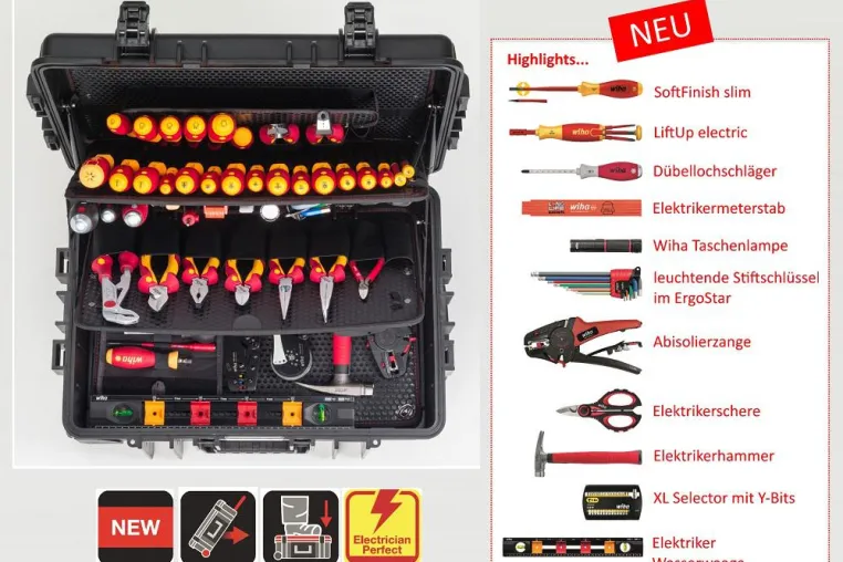 Bild: Nicht irgendein neuer Werkzeugkoffer – Wiha präsentiert DEN echten Elektriker-Koffer