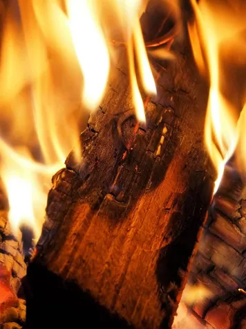 Warum Brennholz spritzt und knackt Bild: Warum Brennholz spritzt und knackt