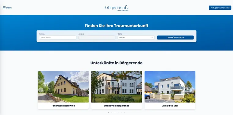 Absolvere Solutions GmbH startet lokales Buchungsportal ostseebad-boergerende.de Bild: Absolvere Solutions GmbH startet lokales Buchungsportal ostseebad-boergerende.de
