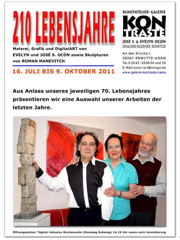 Ausstellungsplakat. Copyright 2011 by José S. Ocón