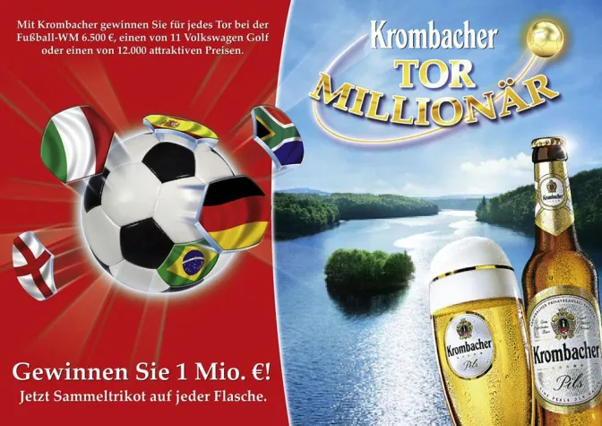 Bild: Krombacher Tor-Millionär