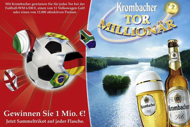 Bild: Krombacher Tor-Millionär