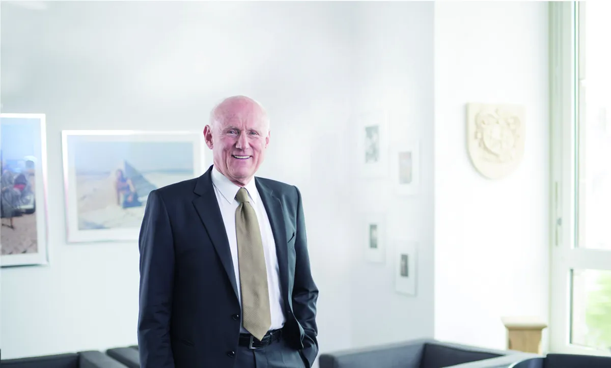 Dr. Rudolph Meindl im Büro der Verrechnungsstelle Dr. Meindl u. Partner GmbH