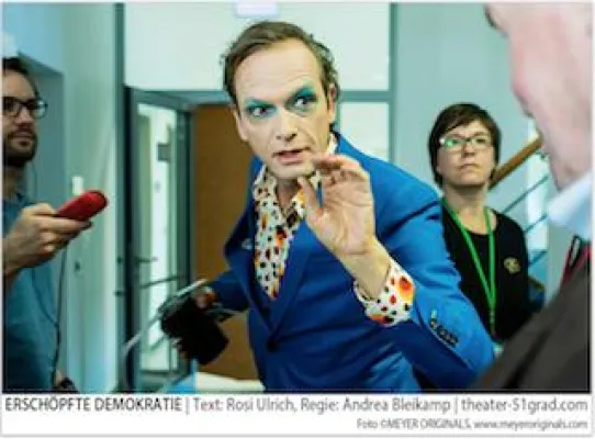 Bild: theater-51grad "Erschöpfte Demokratie"