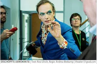 Bild: theater-51grad "Erschöpfte Demokratie"