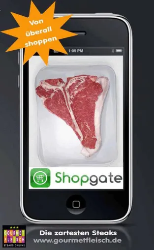 Die zartesten Steaks per iPhone einkaufen und liefern lassen Bild: Die zartesten Steaks per iPhone einkaufen und liefern lassen