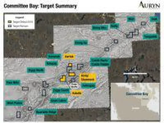 Bild: Auryns Bohrergebnisse bestätigen Goldsystem