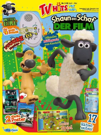 Bild: Das wird ein määähga Spaß! Mit Blue Ocean und Shaun dem Schaf ist am Kiosk was los