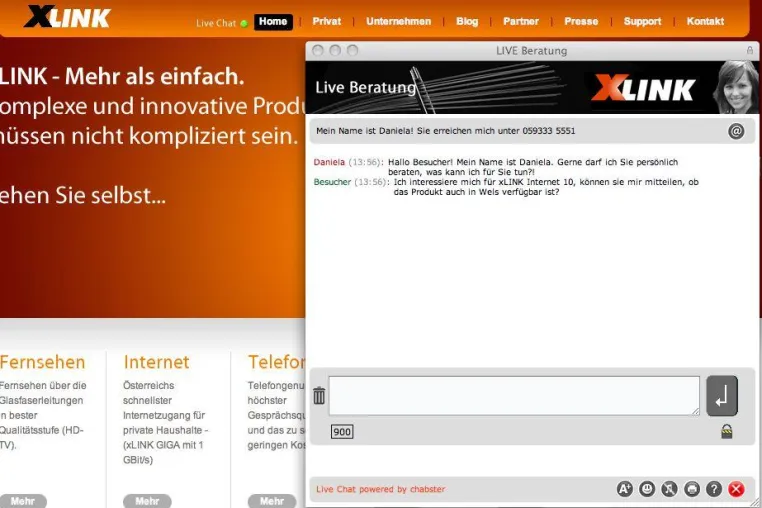 Bild: Schnellster österreichischer Internet-Provider bietet rasche Onlinehilfe an