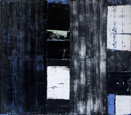 Bild: Malerei in der Galerie Forum Amalienpark: Die abstrakten Wimpernschläge Kerstin Hellers