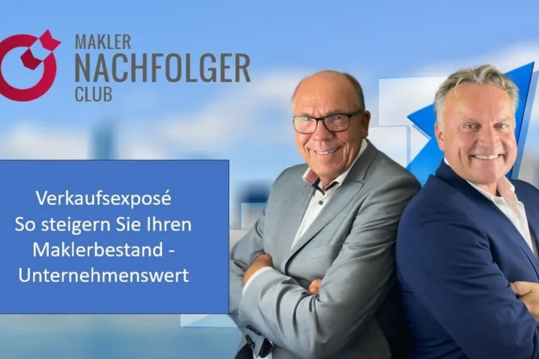 Bild: Verkaufsexposés über den Maklerbestand oder das Maklerunternehmen zur Ansprache von Kaufinteressenten