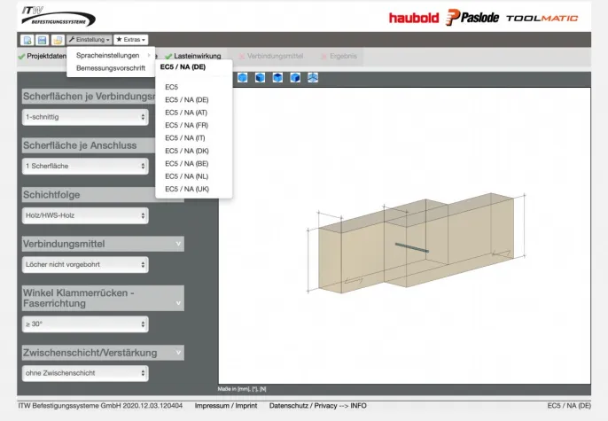 Bild: Bemessungssoftware als Entscheidungshilfe