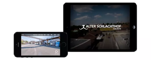let’s dev entwickelt 360° Panorama App für das Gelände des Alten Schlachthofs in Karlsruhe Bild: let’s dev entwickelt 360° Panorama App für das Gelände des Alten Schlachthofs in Karlsruhe