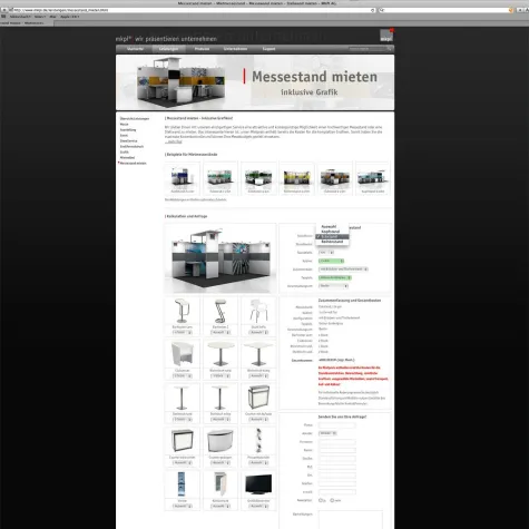 Bild: Die MKPI Marketing AG bietet einen einzigartigen Messestand-Konfigurator für Mietstände