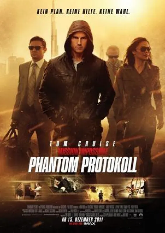 MISSION:IMPOSSIBLE ? PHANTOM PROTOKOLL im Verleih von Paramount Pictures Germany