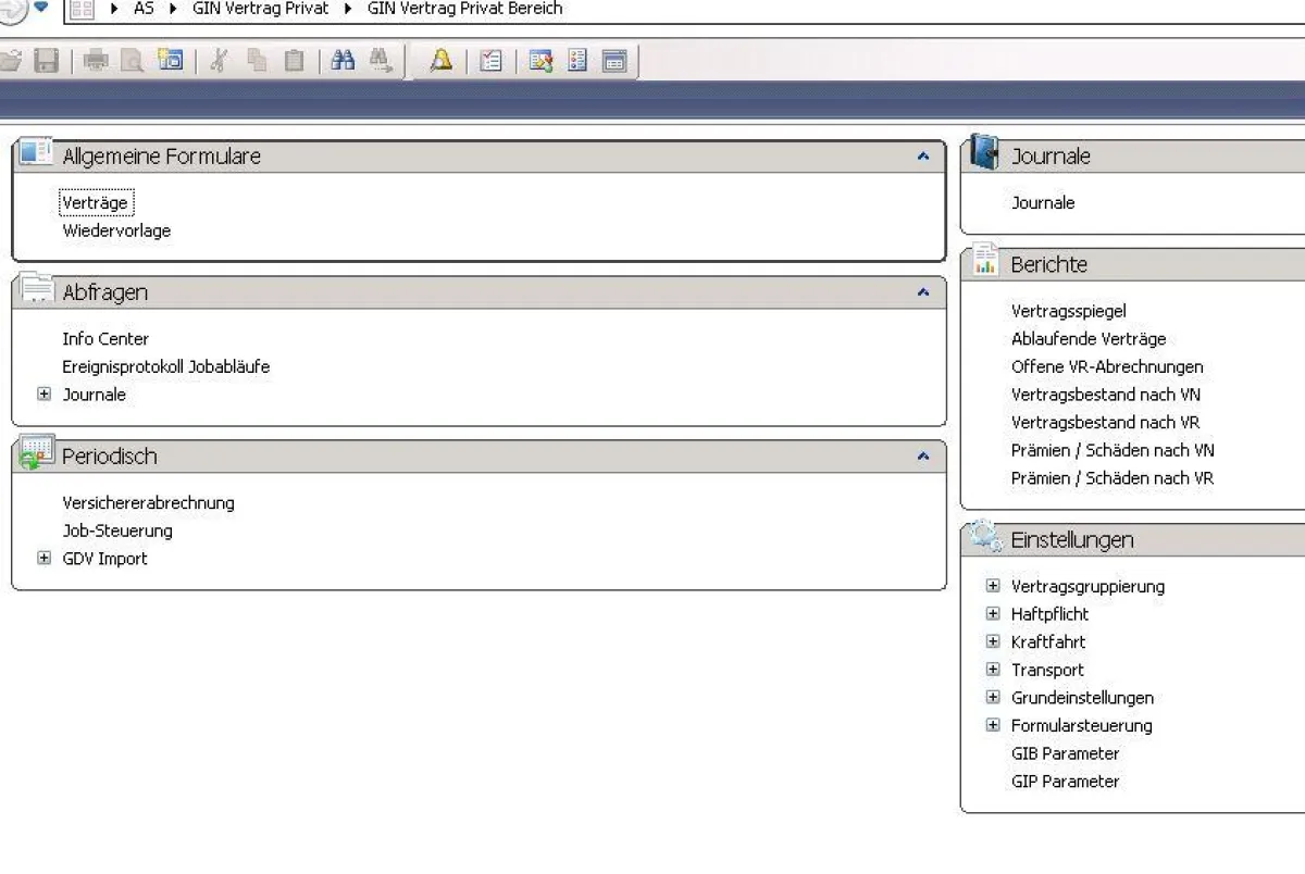 Maklerverwaltungssystem GIN-AX