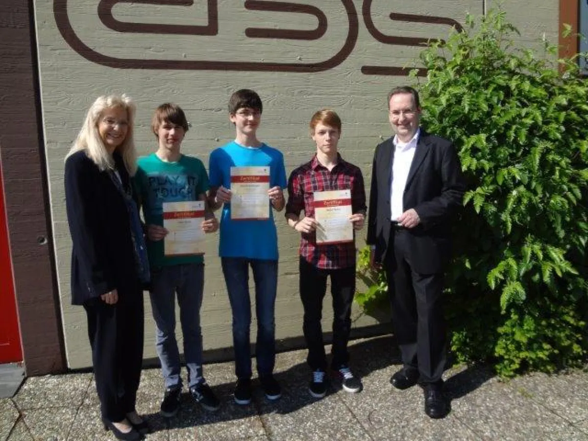 Zertifikatsübergabe