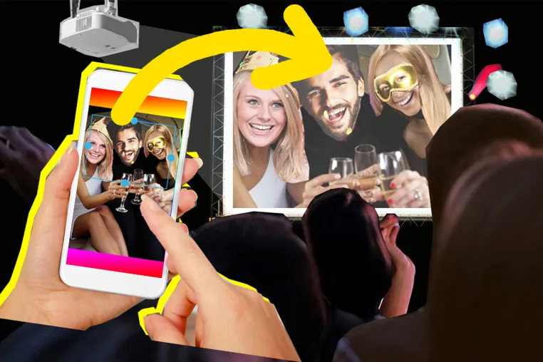 Mit der Selfiewall zur unvergesslichen Hochzeitsfeier - ein Erlebnisbericht Bild: Mit der Selfiewall zur unvergesslichen Hochzeitsfeier - ein Erlebnisbericht